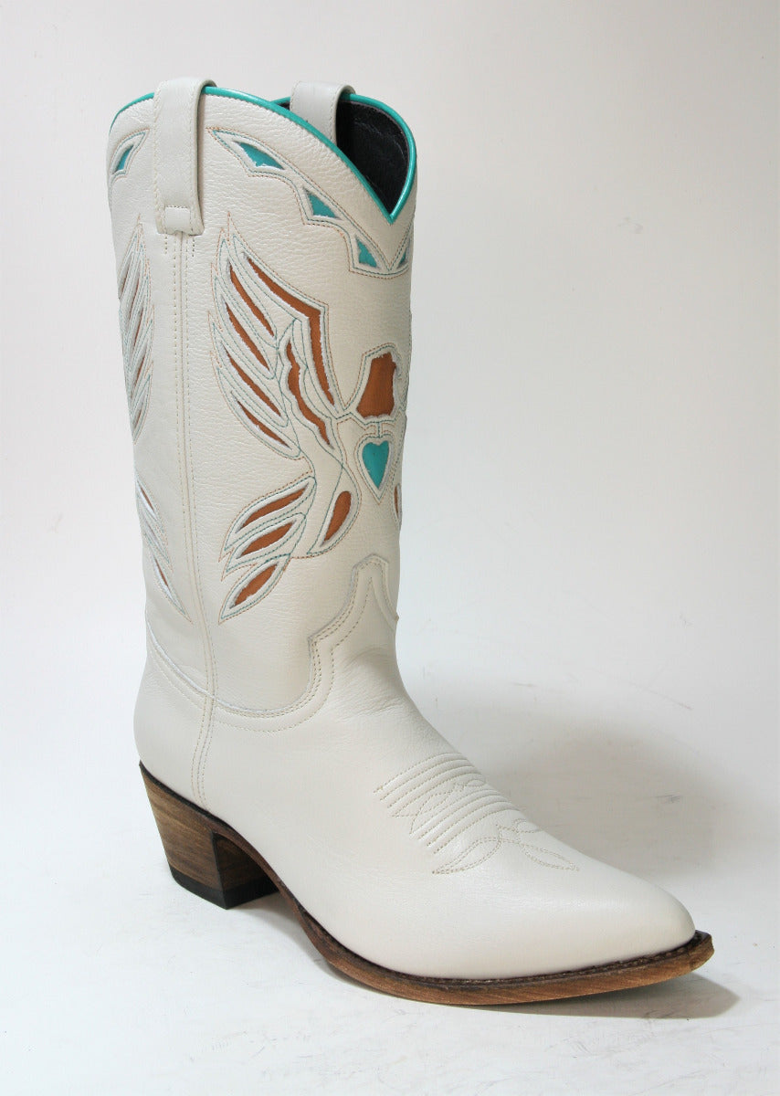 18056 Sendra Boots LIA Salvaje Avorio Lavado
