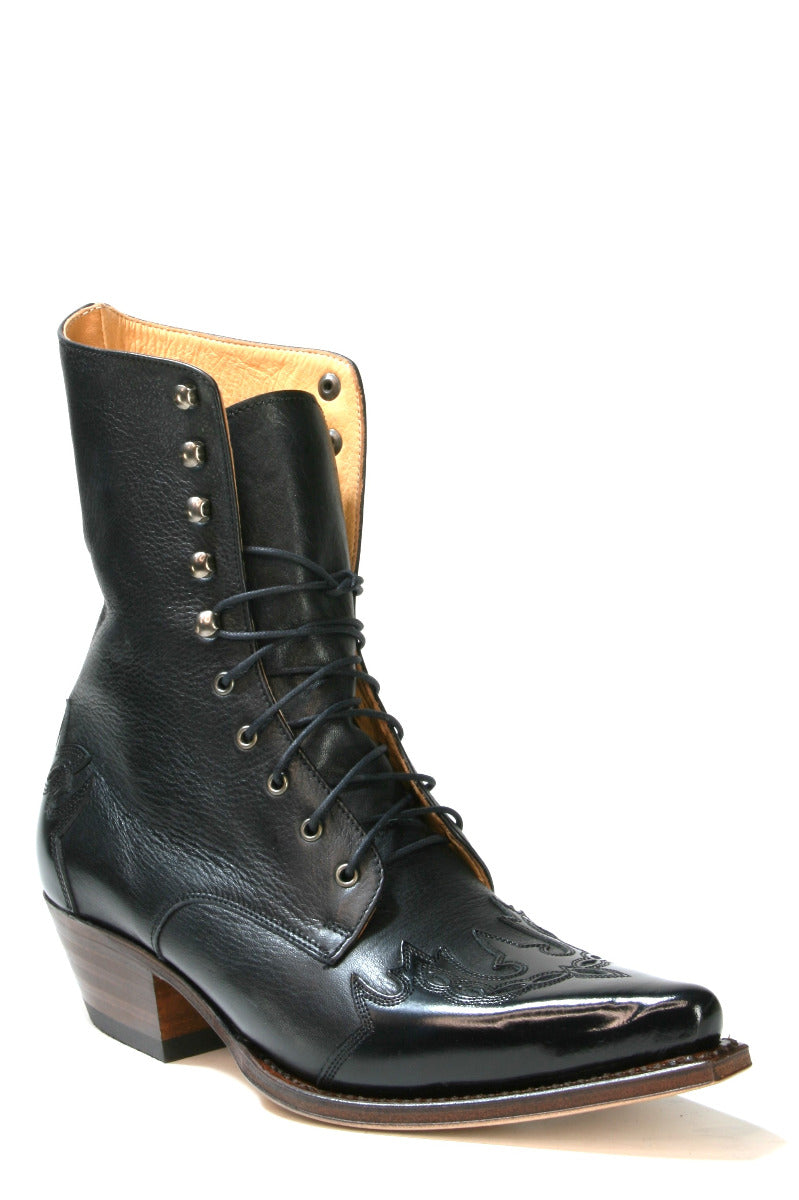 18659 Sendra Schnürstiefel Flora Negro Salvaje Negro
