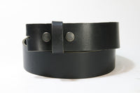 18699 Wechselgürtel Vollrindleder Black