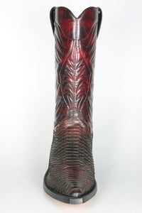 1887 Tony Mora cowboy boots Python Vino