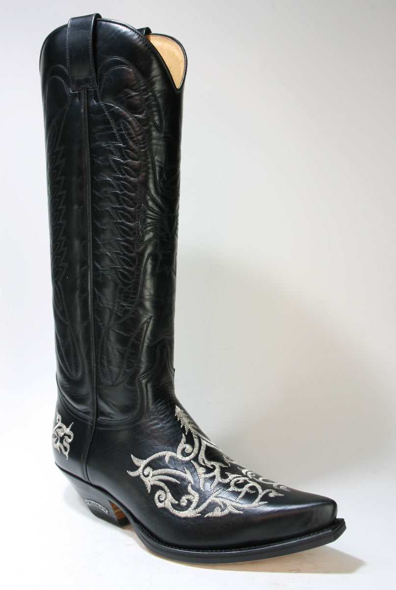 19086 Sendra Boots Hochschaft Cowboystiefel Ciclon Negro