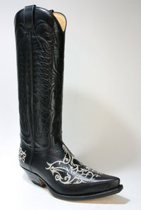 19086 Sendra Boots Hochschaft Cowboystiefel Ciclon Negro