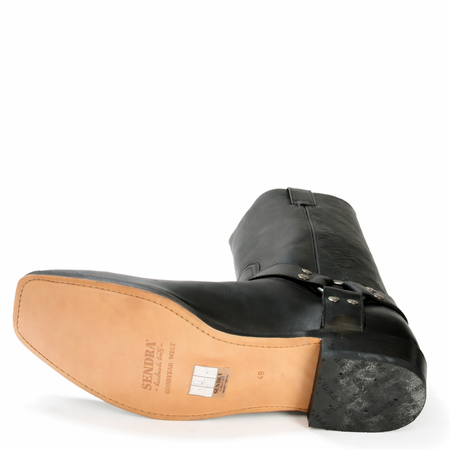 1918 Sendra Bikerboots Negro Ledersohle