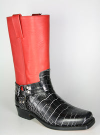 1918 Sendra Bikerboots Coco Gold roter Schaft