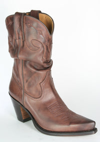 1952 Sancho Abarca Cowboy Boots Dark Tan