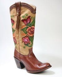 1Z24PH Cuadra Stiefel Python Tamarindo Telar Many