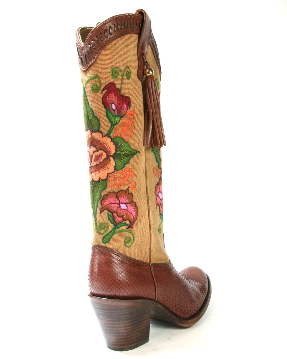 1Z24PH Cuadra Stiefel Python Tamarindo Telar Many