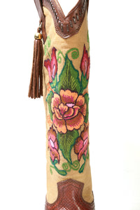 1Z24PH Cuadra Stiefel Python Tamarindo Telar Many