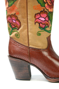 1Z24PH Cuadra Stiefel Python Tamarindo Telar Many