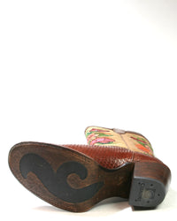 1Z24PH Cuadra Stiefel Python Tamarindo Telar Many