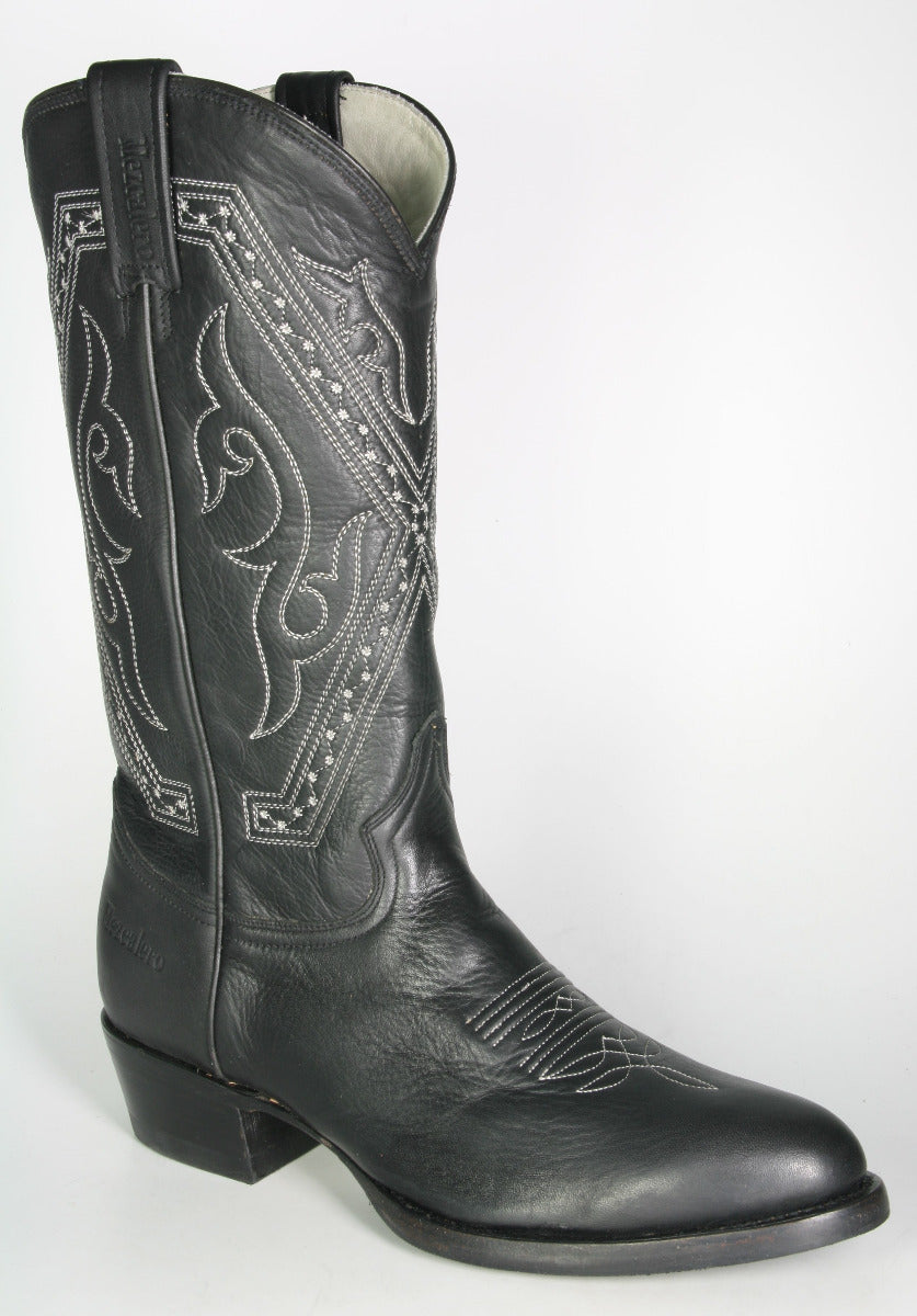 2058 Mezcalero Black Cowboystiefel Hirschleder