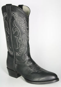 2058 Mezcalero Black Cowboystiefel Hirschleder