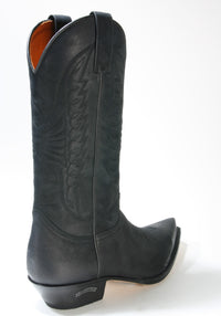 2073 Sendra cowboy boots WEST Nubuck Negro