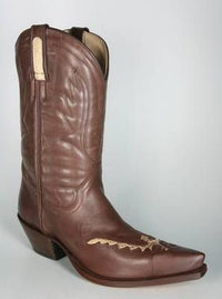 2104 Tony Mora Cowboy Boots Brown Eagle