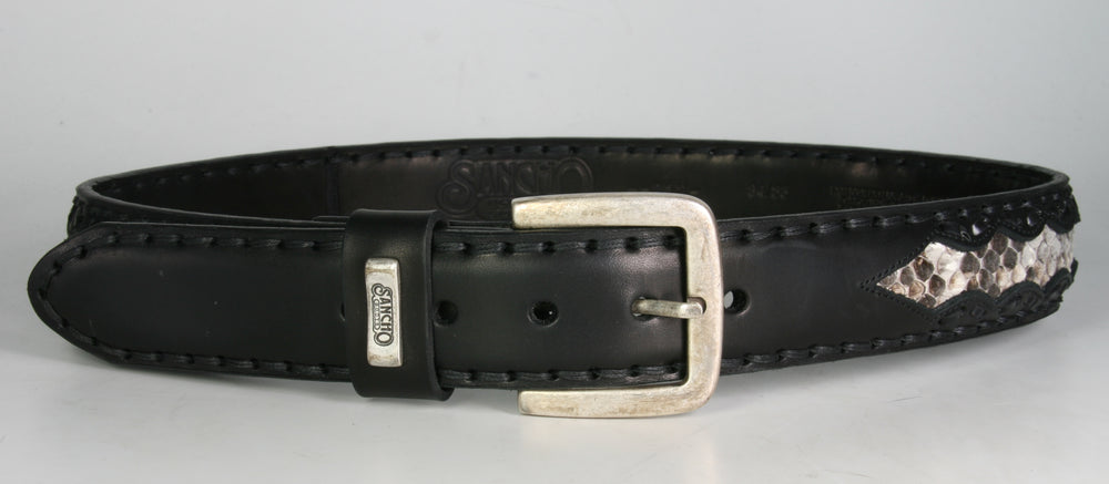 212 Sancho Belt Negro Python Saba