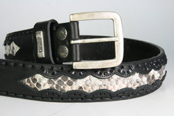 212 Sancho Gürtel Negro Python Saba