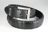 214 Mayura Belt Genuine Caiman Leather Black
