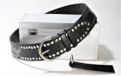 215 Original belts Gürtel Negro Nieten