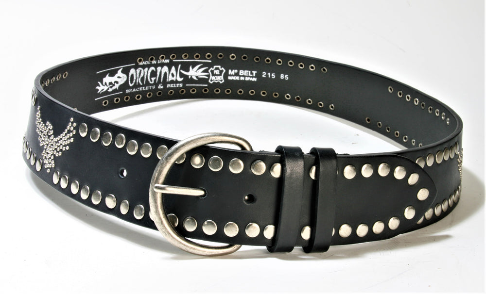 215 Original belts, Negro belts with rivets