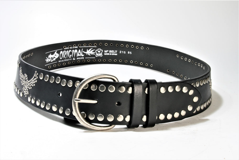 215 Original belts, Negro belts with rivets