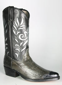 2324 Tony Mora cowboy boots Python Gris Negro