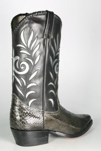 2324 Tony Mora cowboy boots Python Gris Negro