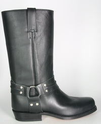 2332 Tony Mora Biker Boots Negro Leather Sole Wide