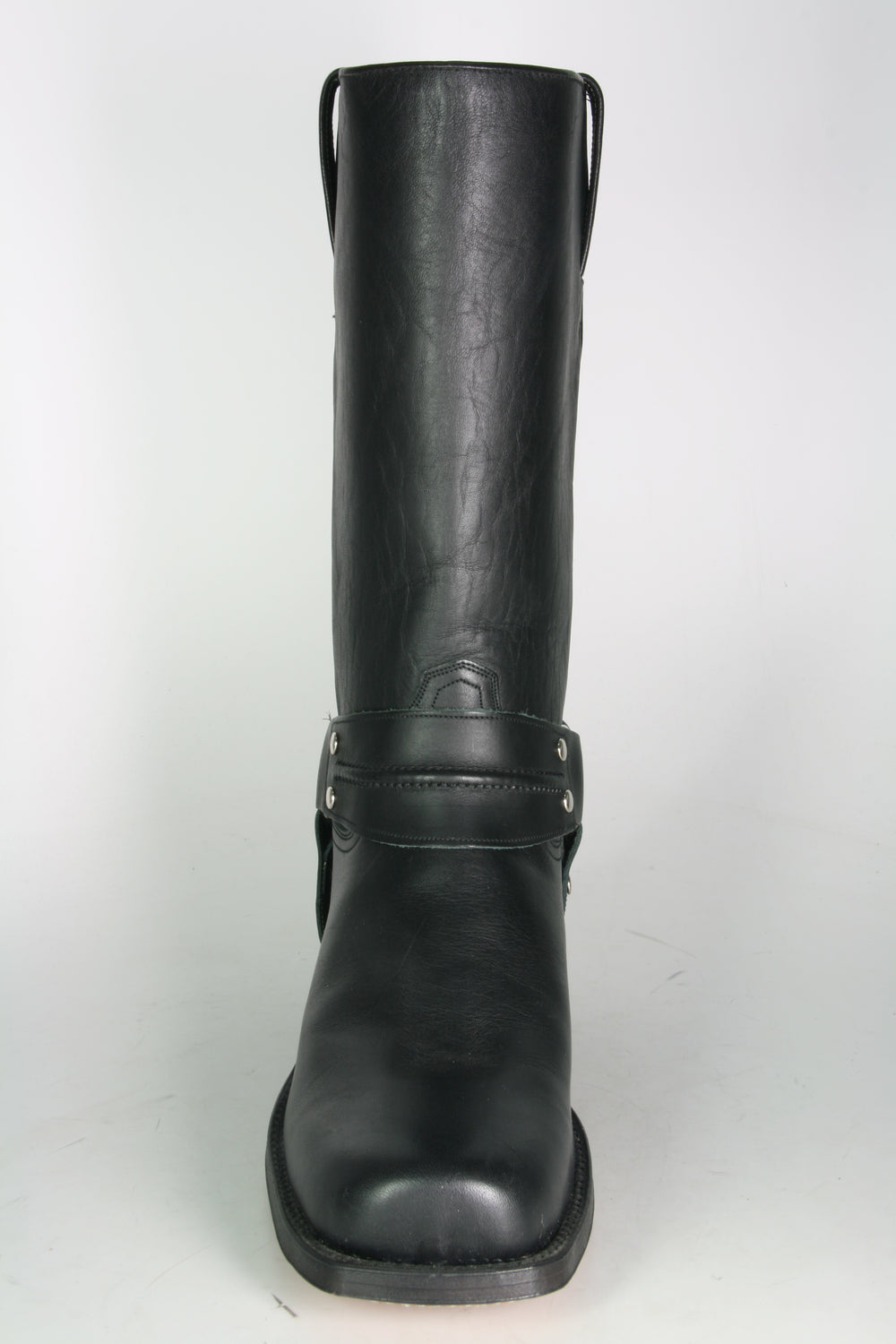 2332 Tony Mora Biker Boots Negro Leather Sole Wide
