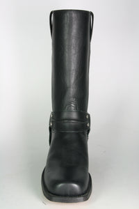 2332 Tony Mora Biker Boots Negro Leather Sole Wide
