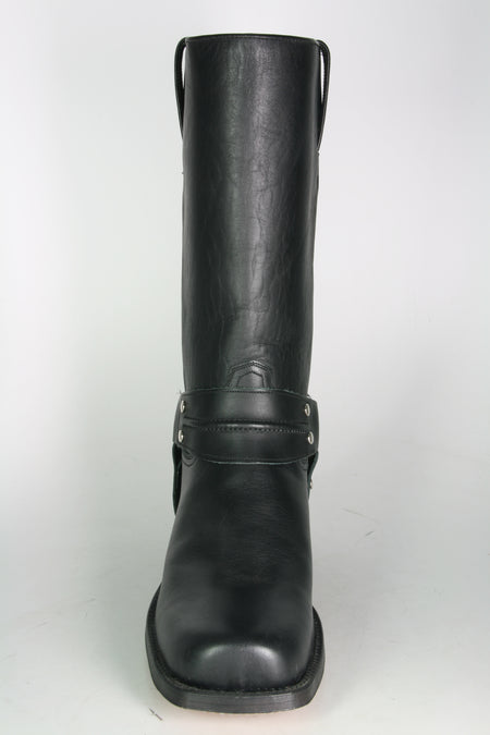 2332 Tony Mora Biker Boots Negro Leather Sole Wide