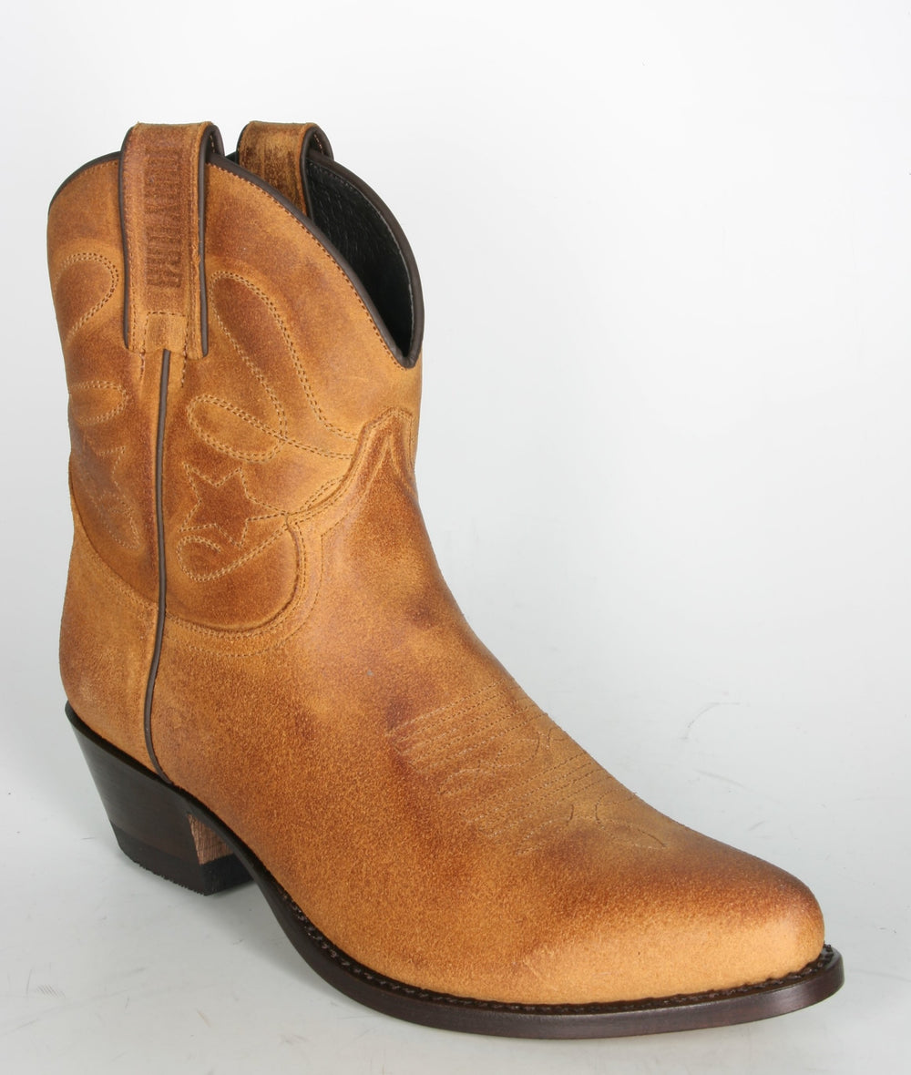 2374 MAYURA Cowboystiefel Kurzschaft Serr. Whisky