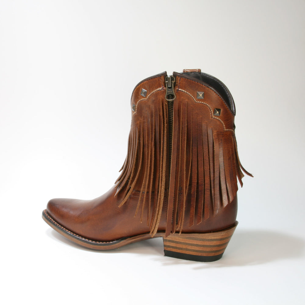 2374 MAYURA Fransenstiefel Castano