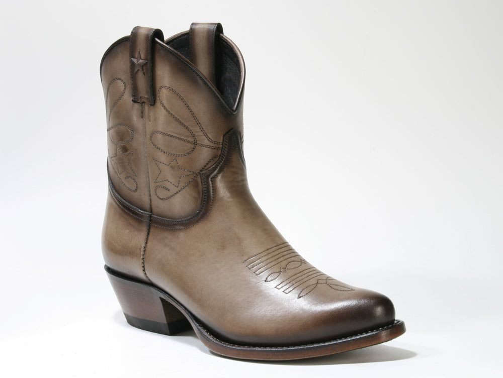 2374 Mayura cowboy ankle boots vintage taupe