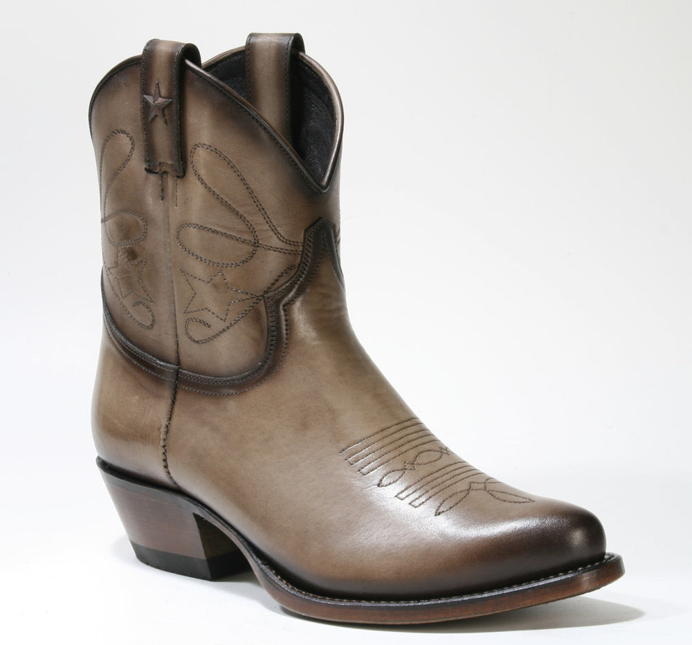 2374 Mayura cowboy ankle boots vintage taupe