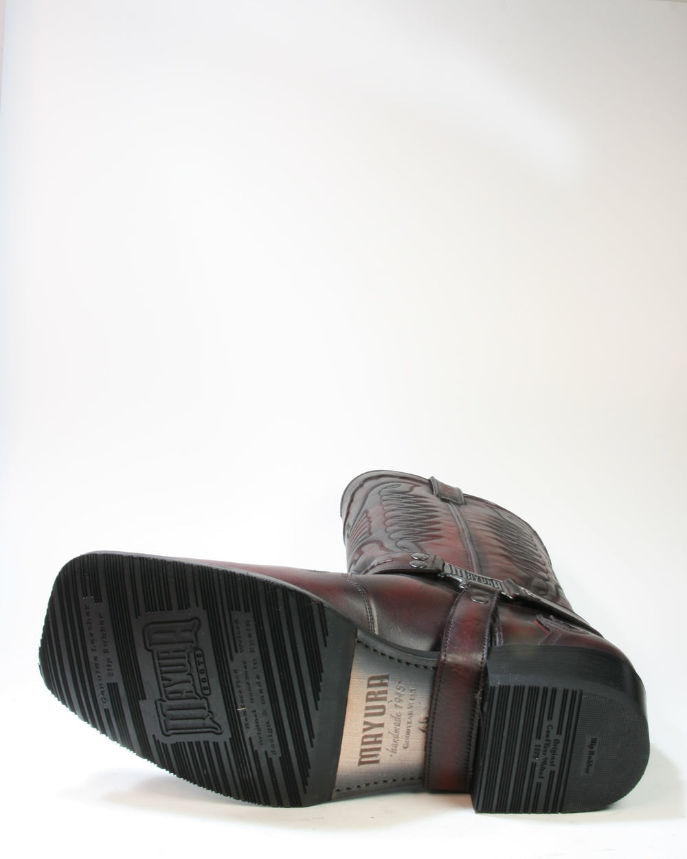 2471 Mayura Bikerboots Burdeos Negro