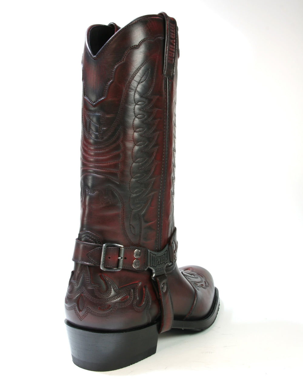 2471 Mayura Bikerboots Burdeos Negro