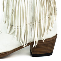 2475 Mayura Fransenstiefel Blanco Bohostyle