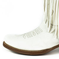 2475 Mayura Fransenstiefel Blanco Bohostyle