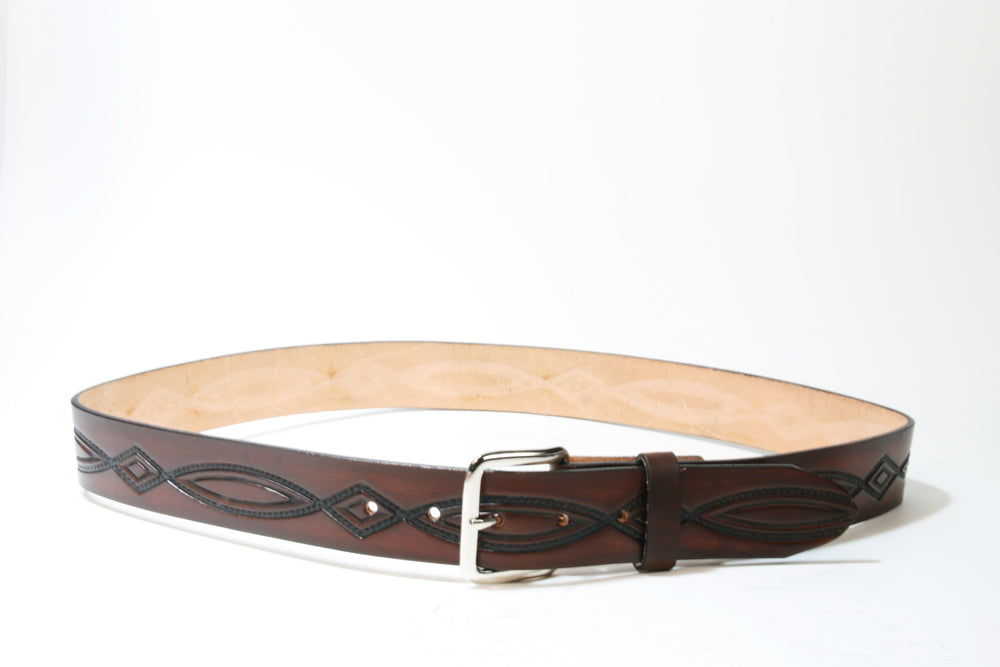 25064 RB Wechselgürtel mit Schließe Antikbraun