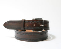 25087 RB Wechselgürtel mit Schließe Antikbraun