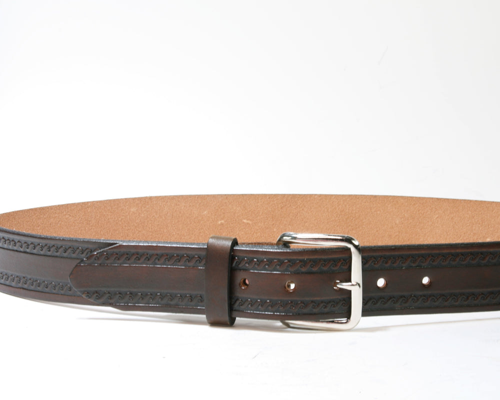 25087 RB Wechselgürtel mit Schließe Antikbraun