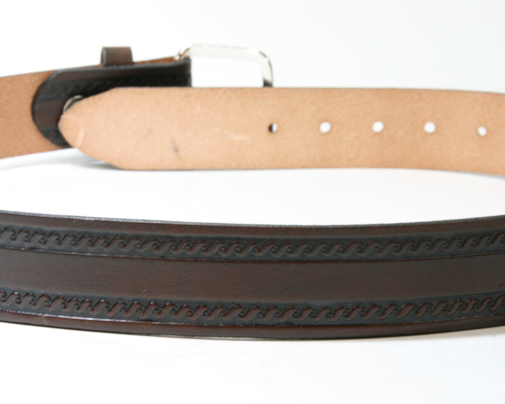 25087 RB Wechselgürtel mit Schließe Antikbraun