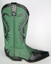 2535 Sendra Cowboystiefel Coco Negro N. Verde