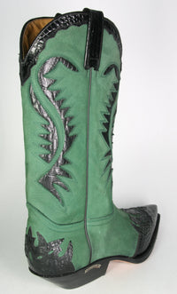 2535 Sendra Cowboystiefel Coco Negro N. Verde