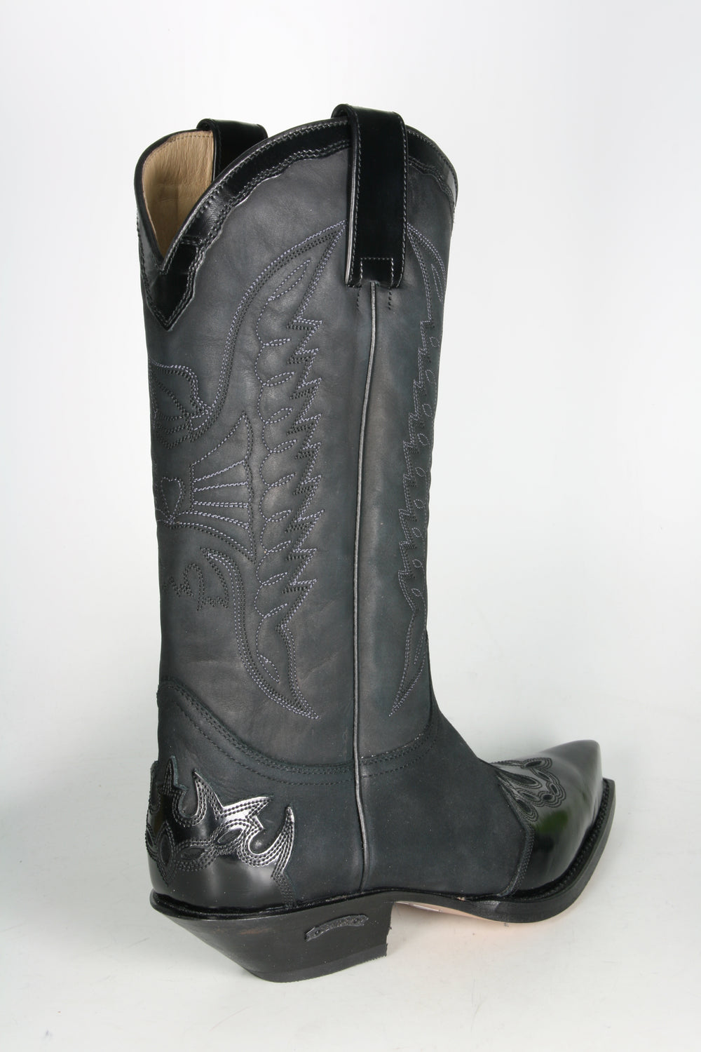 2560 Sendra Cowboystiefel Flor. Negro N. Negro