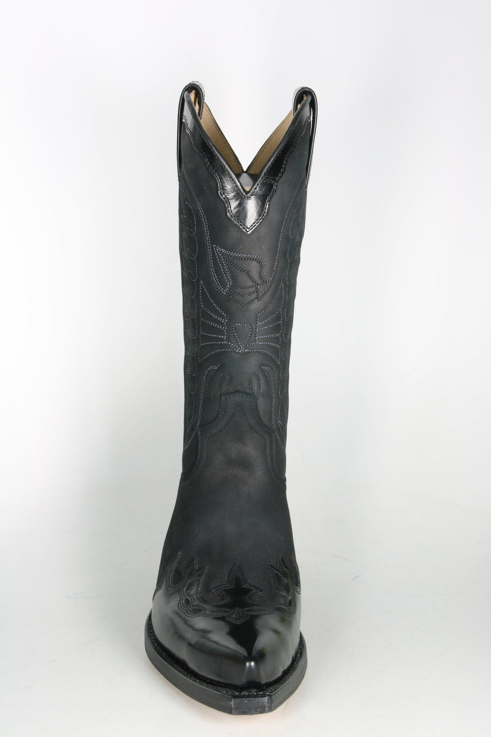 2560 Sendra Cowboystiefel Flor. Negro N. Negro