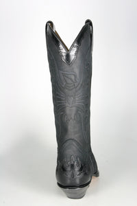 2560 Sendra Cowboystiefel Flor. Negro N. Negro