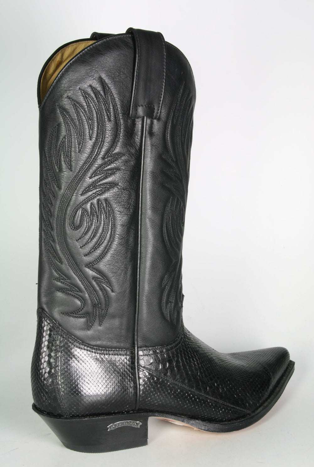 2605 Cowboy boots Sendra Python Negro