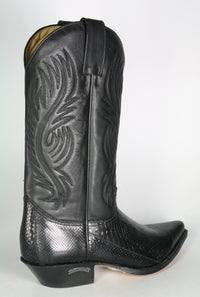 2605 Cowboy boots Sendra Python Negro