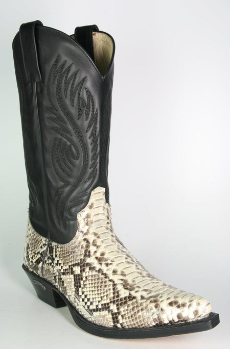 2605 Cowboy boots Sendra Python Natural